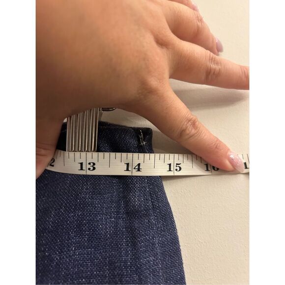 Theory Terena B Wide-Leg Linen Pants size 0 minimalist natural fiber nautical - Picture 7 of 10